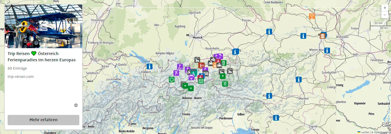 Oberösterreich - alle Infos auf Trip Oberösterreich  - alles auf einer Karte